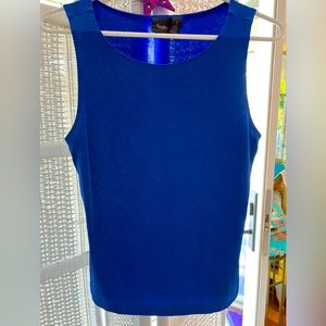 CHICO’S Travelers Collection Cobalt Blue Tank Size 1 (M) EUC